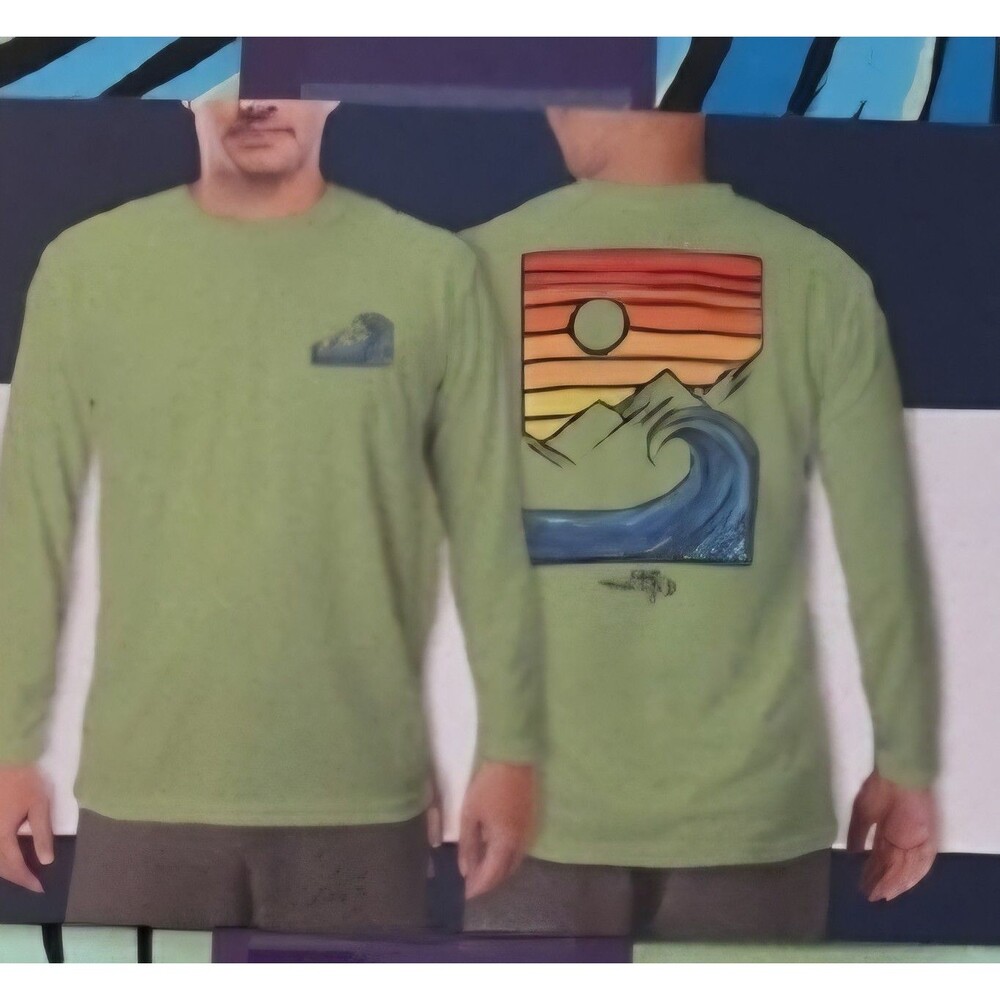 Reel Life Sun Defender Mens UV Long Sleeve T shirt  XXL Jax Beach PistachioGreen